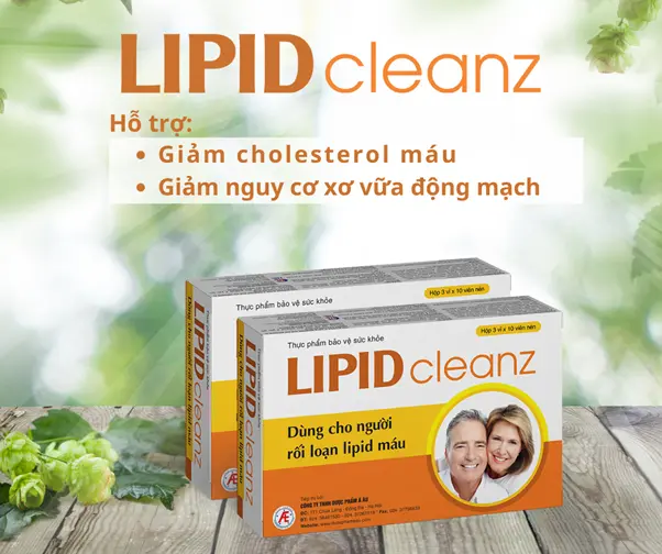 LIPIDCleanz từ cao lá sen giúp giảm tổng hợp cholesterol trong máu 