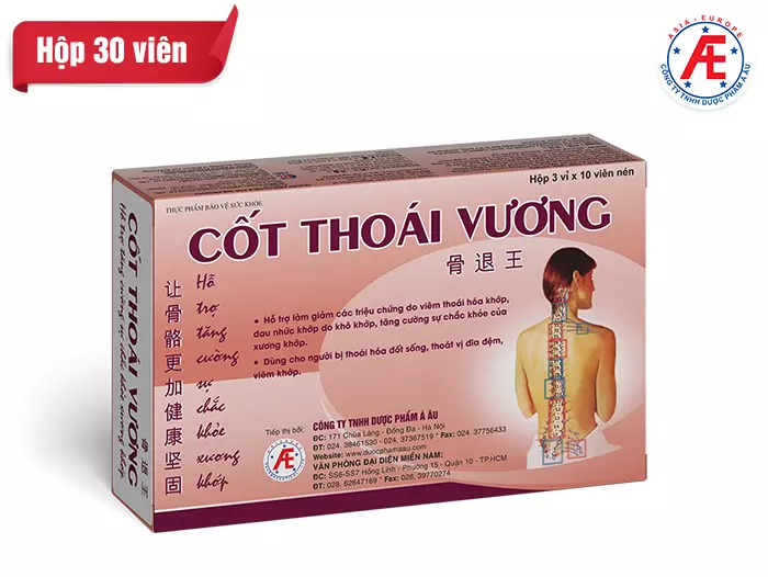 Thực phẩm bảo vệ sức khỏe Cốt Thoái Vương - Tự hào là Thương hiệu Mạnh Quốc gia