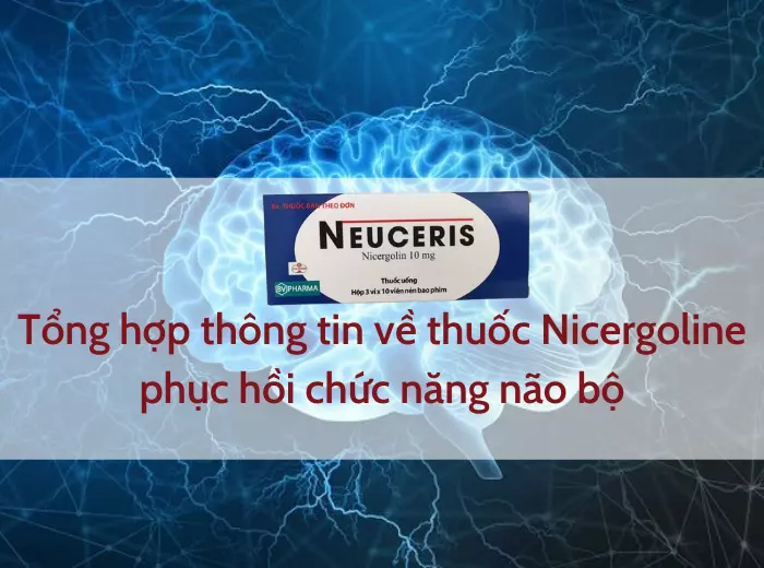 Tổng hợp thông tin về thuốc Nicergoline phục hồi chức năng não bộ