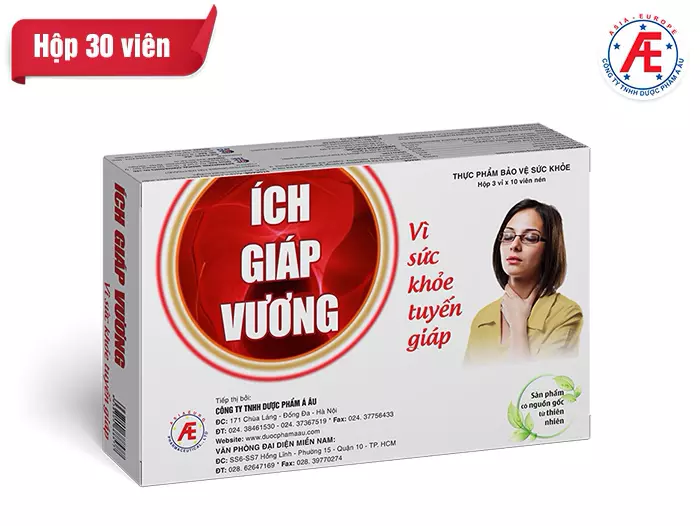 Thực phẩm bảo vệ sức khỏe Ích Giáp Vương 30V