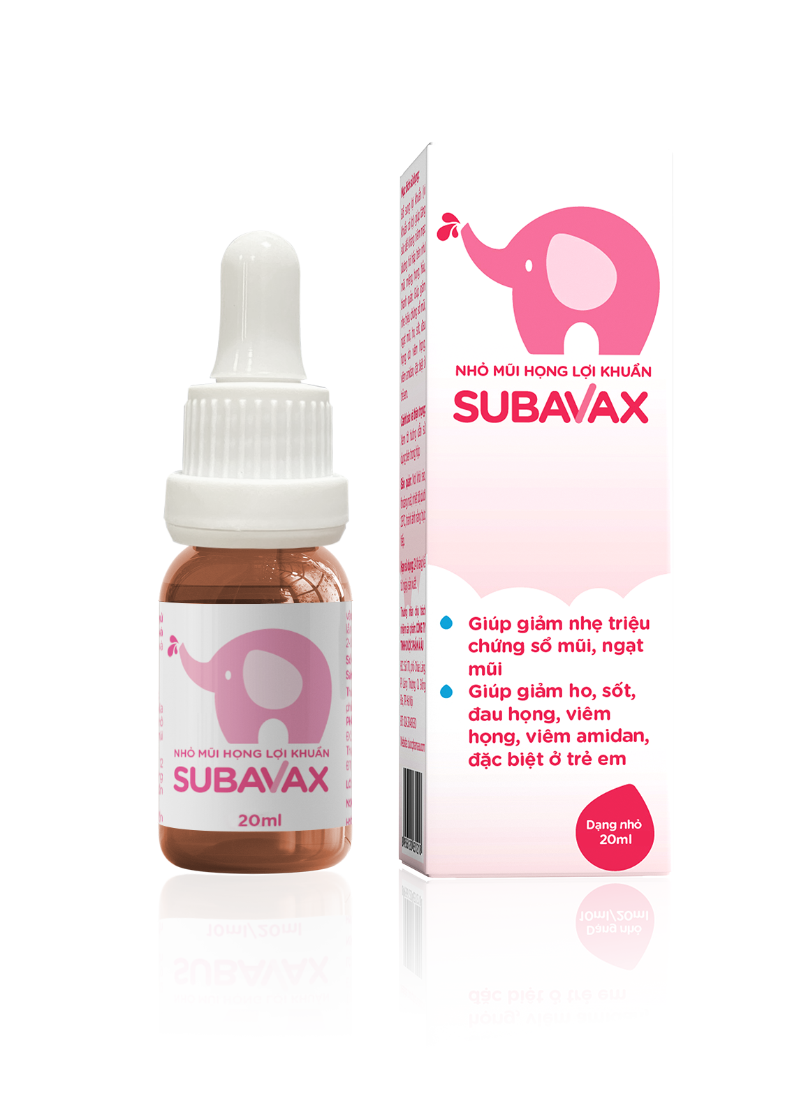 Nhỏ mũi họng lợi khuẩn Subavax 20ml
