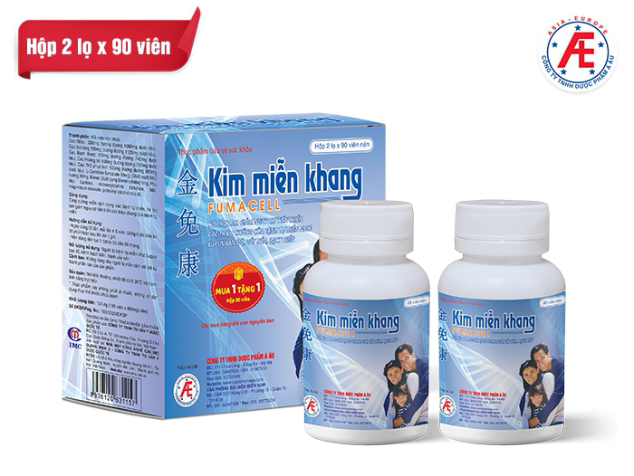 Thực phẩm bảo vệ sức khỏe Kim Miễn Khang 180 viên (mua 1KMKL180 tặng 1KMK)