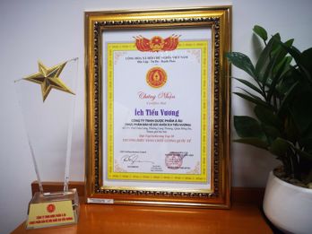 TPBVSK Ích Tiểu Vương vinh dự nhận giải thưởng Top 10 Thương hiệu vàng Chất lượng quốc tế