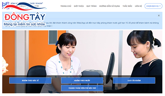 Ju mund të rezervoni një takim për një kontroll të diabetit në Spitalin Universitar Mjekësor të Ho Chi Minh City në internet